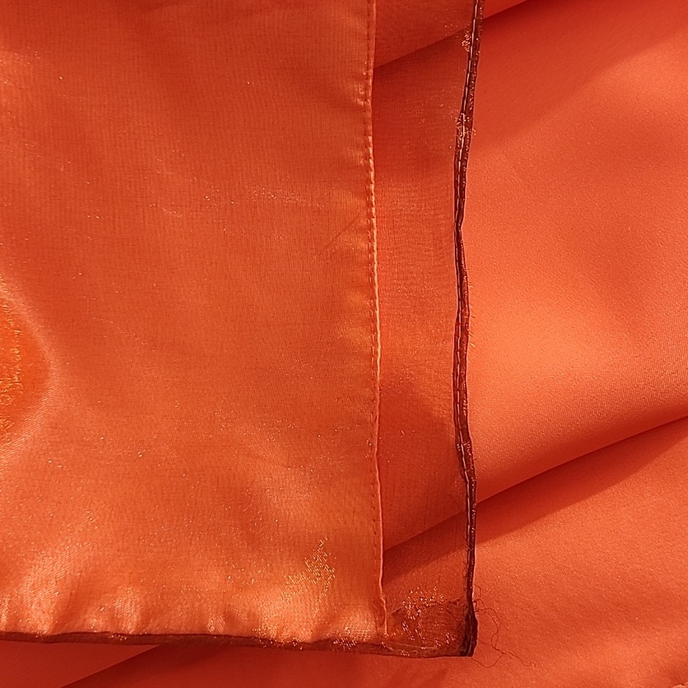 Excite Dress Vintage Cut Out Sequined Halter Neck Orange Size 8 - Picture 13 of 17